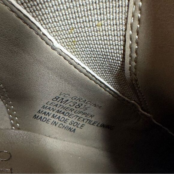 Vince Camuto Women's Gradina Stacked Chunky Heel Bootie Tan Ankle Boots Size 8 - Picture 11 of 12